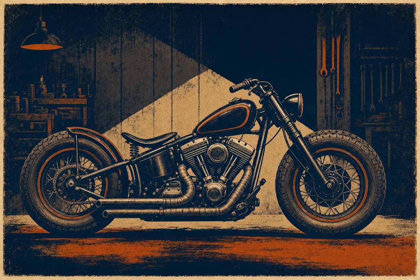 XL1200X フォーティーエイトのイメージイラスト